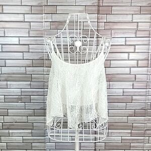 Moon Collection lace cropped top Size M